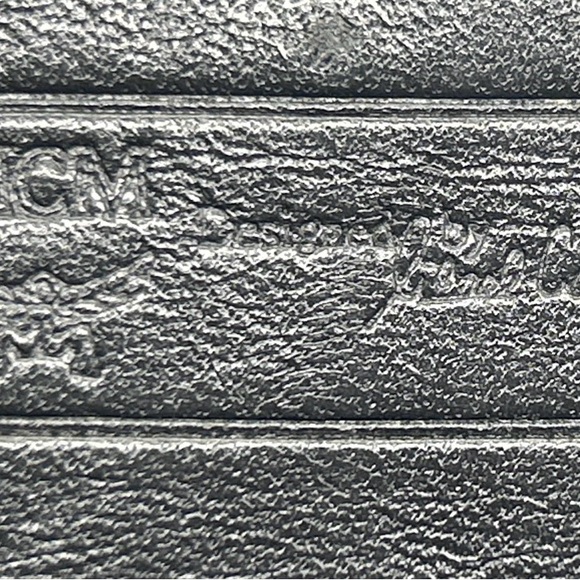 MCM monogrammed black nylon long wallet